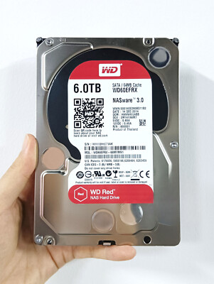 Hard Disk Drive Wd60efrx 6tb Western Digital Red 6TB HDD 64MB SATA
