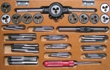 0BA TO 10 BA TAP  DIE SET - 33 TAPS AND 11 DIES BRITISH ASSOCIATION