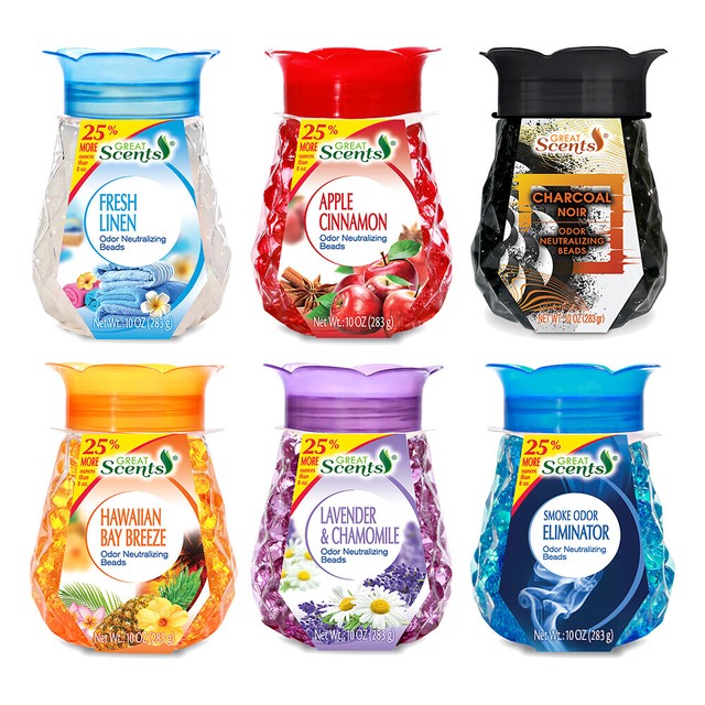 Great Scents 1126712 Odor Neutralizing Beads, Fresh Linen, 10 Ounce