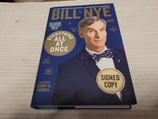 Everything All at Once by Bill Nye (2017, Hardcover) SIGNED 1st/1st
