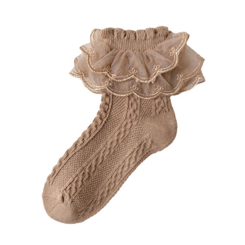 Ausgefallene Spitzensocken Für Damen Und Mädchen Rüschensöckchen % - Bild 10 von 25
