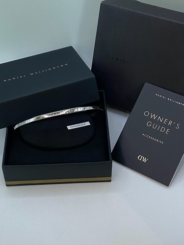 Daniel Wellington Classic Lumine Cuff Bangle Bracelet DW00400002 Stainless Large - Picture 4 of 7