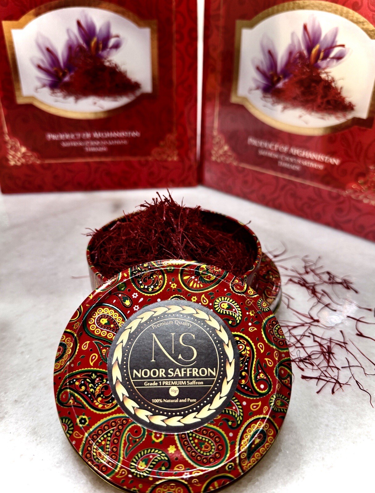 Noor Saffron, Finest Pure Premium All Red Saffron Threads (10 Grams) eBay