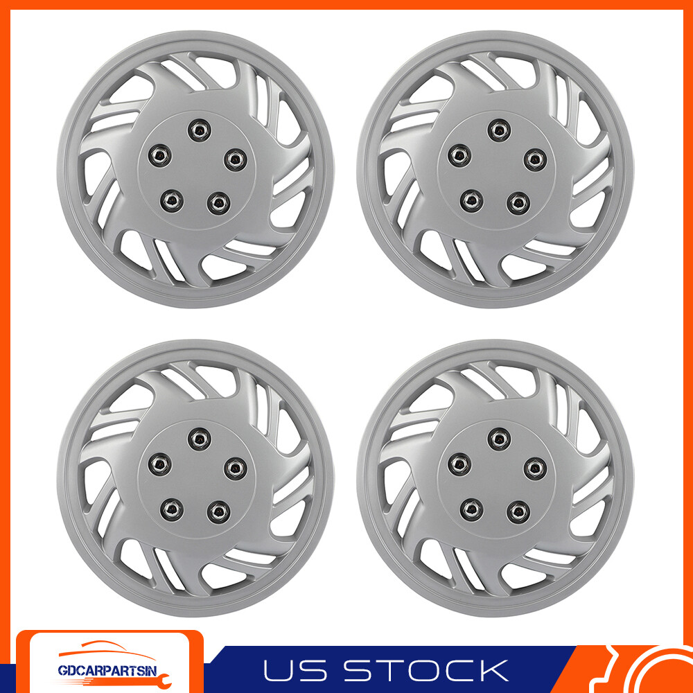 15-inch Universal Snap-On Wheel Covers Hubcaps Set of 4 for R15 Tires & Rims