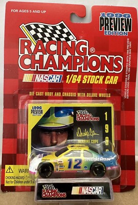 Racing Champions 1996 Preview Edition Derrike Cope #12 Car Mane N Tail NASCAR 