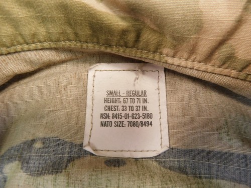 US Army Combat Coat Small Regular OCP Multicam Camo Unisex Ripstop Uniform - Picture 3 of 5