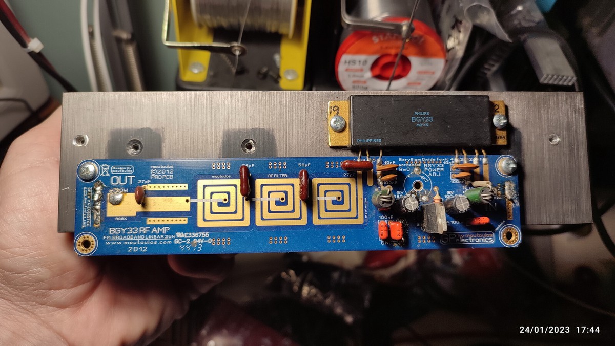 PCB Haut Débit Linéaire BGY33 FM RF AMP NoTUNE 87,5-108 20 W - Foto 7