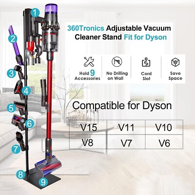 Dyson Vacuum Stand Organizer, Fits for Dyson V15, V11, V10, V8, V7
