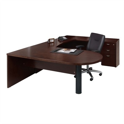 Mayline Mira Typical 13 Computer Desk In Espresso Veneer Ebay