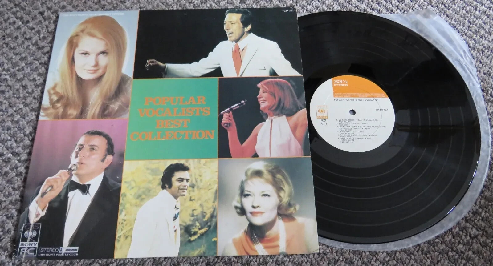 Popular Vocalists Best Collection JAPAN LP CBS/SONY FCZA 201 ~ PROMO