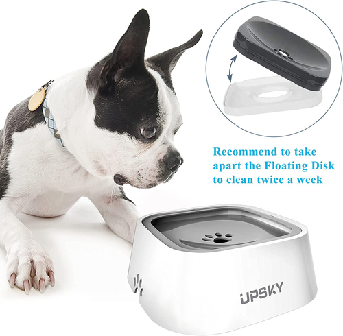 Dog Water BowlSlow Water Feeder No-Slip Pet Water Dispenser 35Oz Feeder - Picture 2 of 12