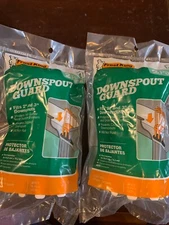 Frost King 2 Pack Downspout Gutter Guard Fits 2"- 3" G626 White - Lot x2pks NEW