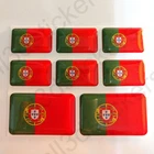 Sticker Portugal Resin Domed Stickers Portugal Flag 3D Vinyl Adhesive Decal Car