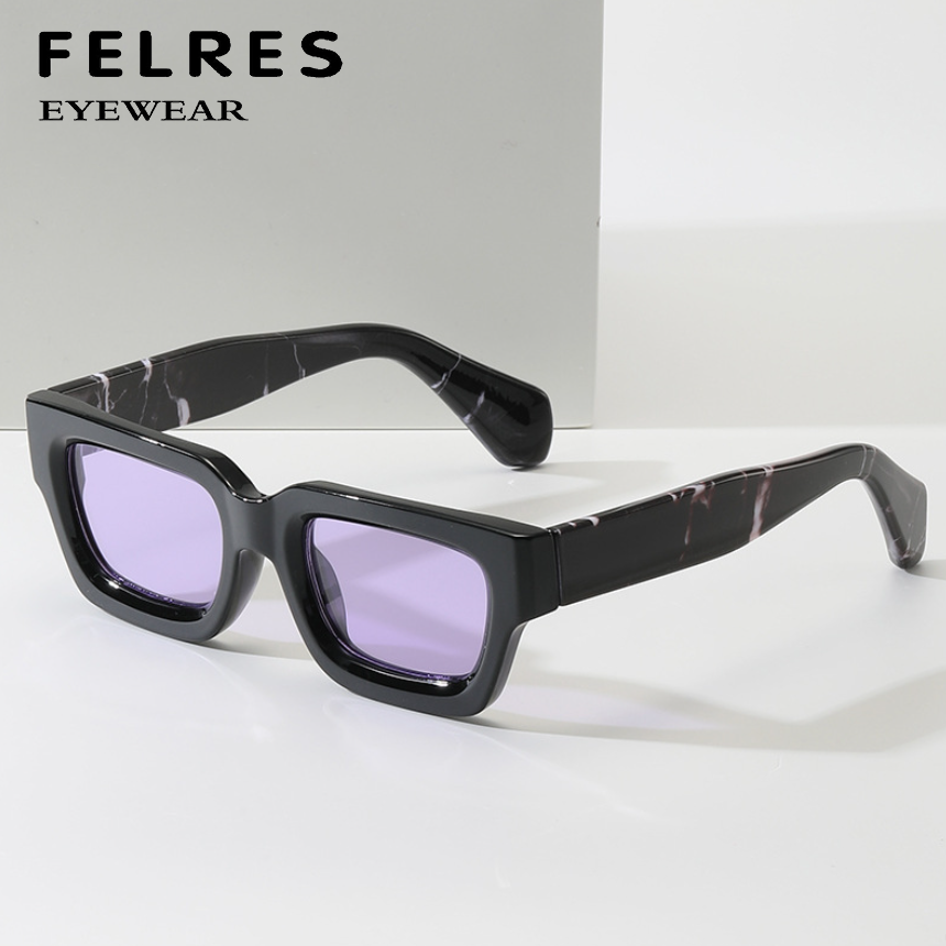 Square Thick Frame Sunglasses For Men Women Hip Hop Outdoor  display picture 3