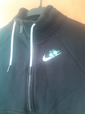 nike floral half zip