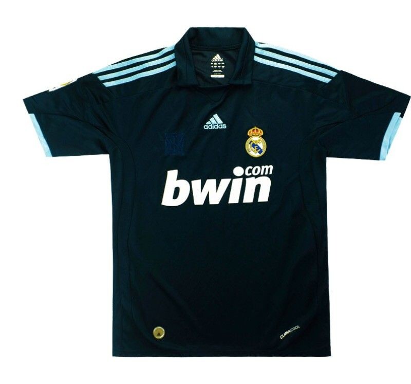 Real Madrid 2009-10 Away Football Soccer Jersey Adidas Men's