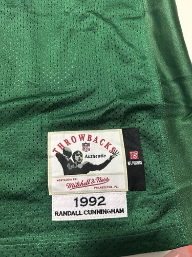 Mitchell & Ness 1992 Philadelphia Eagles Randall Cunningham NFL Jersey 48 XL - Picture 5 of 18