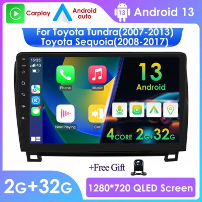 Android 13 Car Stereo GPS Navi CarPlay Radio JBL AMP For Toyota Tundra & Sequoia