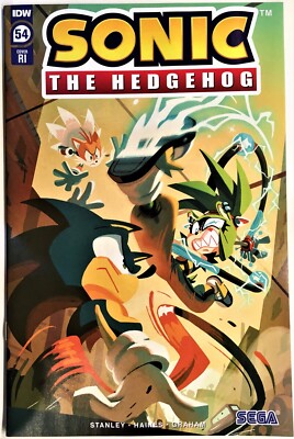 SONIC The HEDGEHOG Comic Book IDW #54 Cover RI October 2022 Bagged