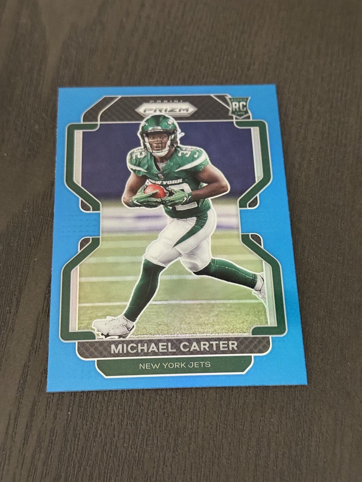 2021 Panini Prizm Light Blue Prizms Parallel #365 MICHAEL CARTER Rookie Card RC