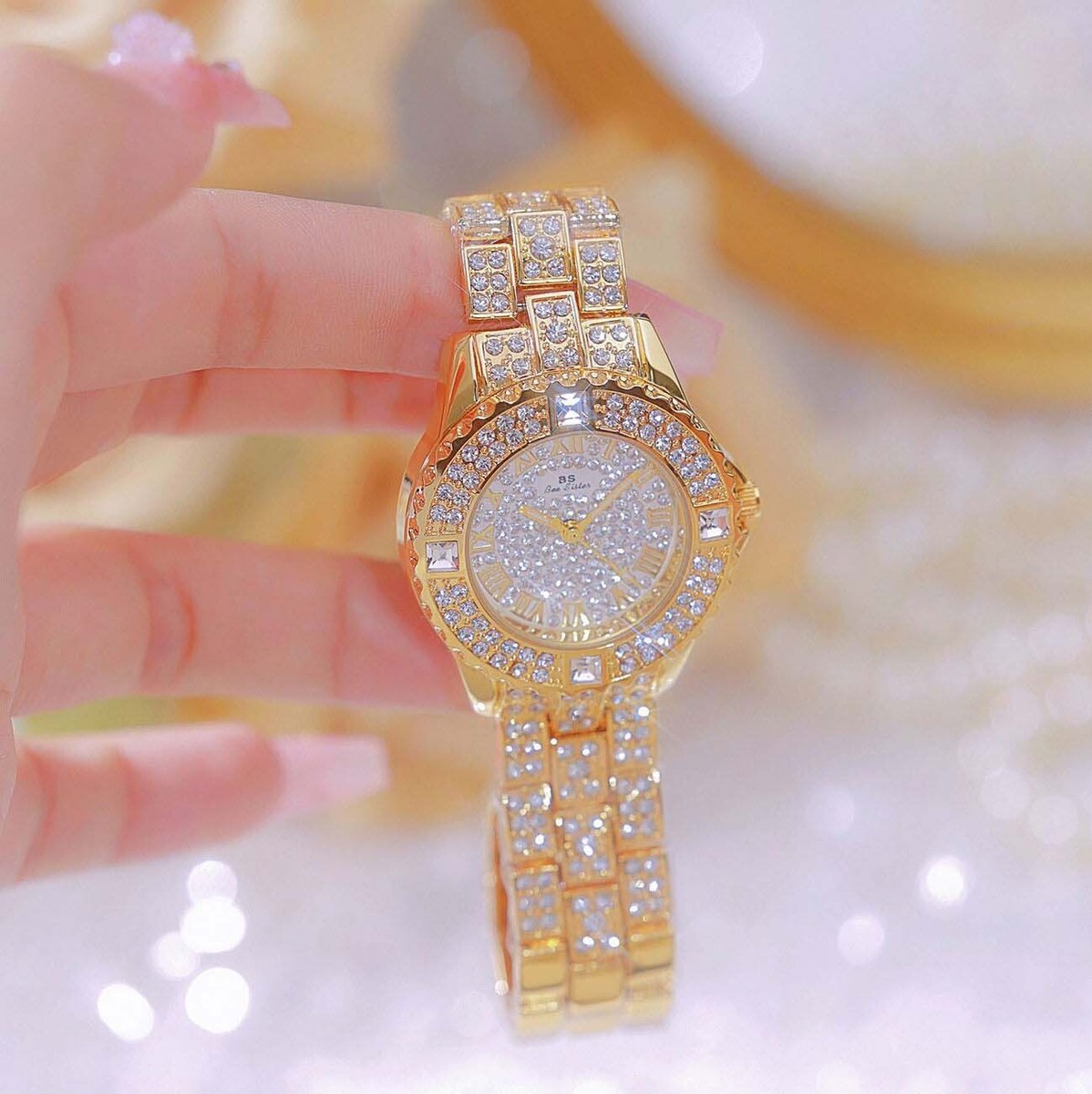 BOUCHE GOLD WATCH WITH DIAMONDS VERY CLASSY Bouche Watches for Women on Sale up to 90% Off: Poshmark main image 4