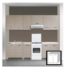KIT CUCINA MOBILE BASE 2 ANTE senza lavello