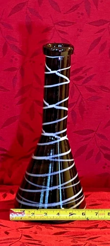 Murano Glass Vase Fulivio Bianconi for Mazzega "Decoro a Rete"(Attribution}