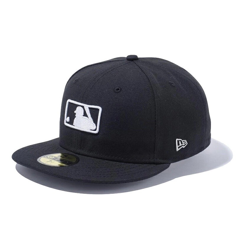 Mens MLB New Era Black Allover Team Logo 59FIFTY Fitted Hat #79 Mens MLB New Era Black Allover Team Logo 59FIFTY Fitted Hat