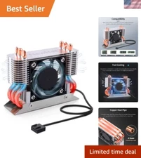 Active & Passive Cooling 12V M.2 2280 SSD Heatsink for Superior Cooling