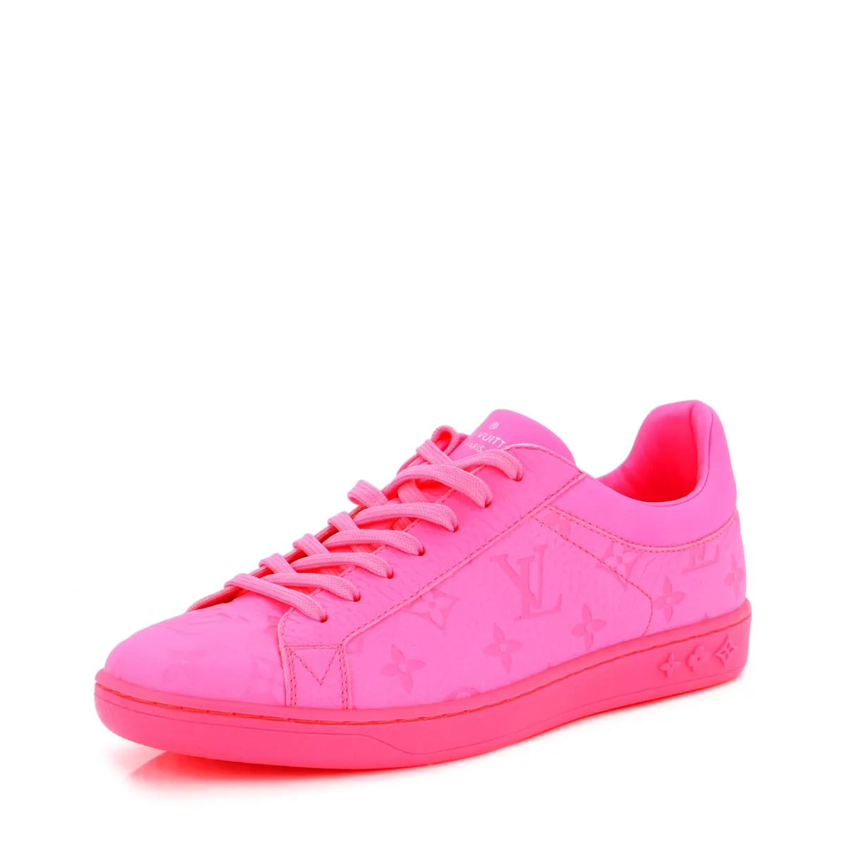 Louis Vuitton Men's Luxembourg Sneakers Monogram Leather Pink