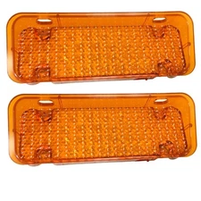 1971~1972 Chevy Pickup Truck Parking Turn Light Lens Ambler Pair 2 Pcs Dynacorn