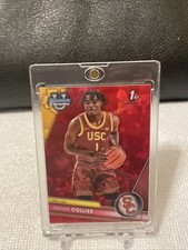 2023 BOWMAN U SAPPHIRE ISAIAH COLLIER #96 1ST BOWMAN RED REFRACTOR SSP# 4/5 USC