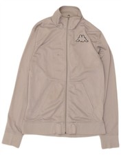 Kappa Womens Tracksuit Top Jacket Large Grey Polyester ZN07