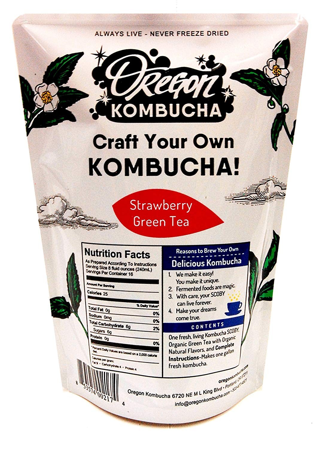 - 1 Gallon Kombucha Starter Kit