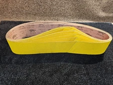 (QTY 10) Arc Abrasives Predator C71G 6" W x 36"L, 36 Grit, Yellow Coated