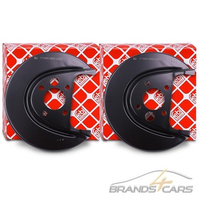 2x FEBI ANKERBLECH BREMSSCHEIBE HINTEN FÜR AUDI A3 SEAT LEON SKODA VW GOLF 4