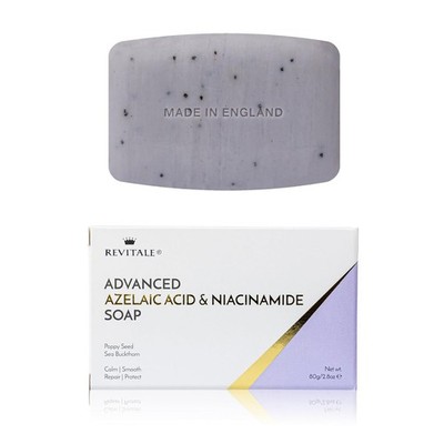 REVITALE Advanced Azelaic Acid & Niacinamide Soap   Calming Cleansing Bar for
