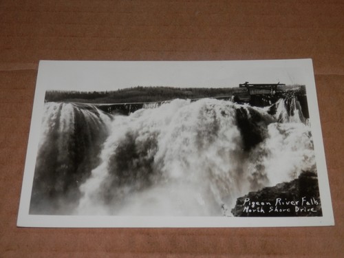 PIGEON RIVER FALLS MINNESOTA - 1950 FOTO REAL POSTAL RPPC - NORTH SHORE DRIVE - Imagen 1 de 3