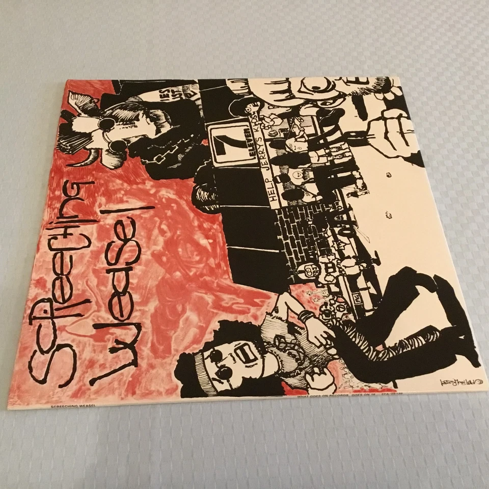 SCREECHING WEASEL - SCREECHING WEASAL + INSERT - 1988 UK - VERY GOOD++ - Image 3 of 4
