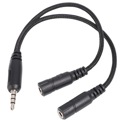 1 Pc Headphone and Microphone Splitter Pc Headset Splitter Cable - Image 1 of 4