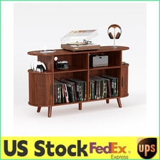 55" Large Record Player Stand with 300 vinyl records for easy storage for Home