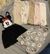 Lot Of 0-3 Mos Disney Babies Girl Clothes 7 Pieces