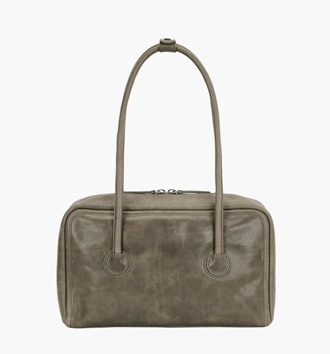 Marge Sherwood Soft Boston Bag Etoffe Pull-Up Leather Vintage 