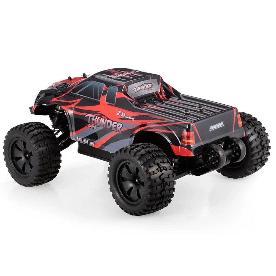 9106-S ZD Racing 1/10 AWD RC Monster Truck RTR Off Road Vehicle W/Wheelie Bar - Image 3 of 4