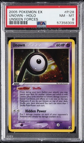 Unown graded PSA 8 for sale on eBay