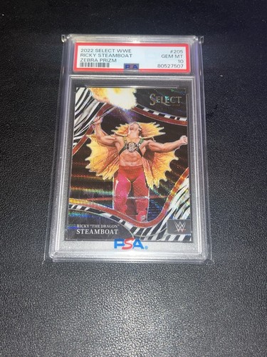 Ricky Steamboat - 2022 Panini Select WWE Zebra PSA 10 Case Hit