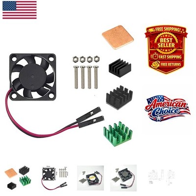 Raspberry Pi Fan Heatsink Kit - Quiet Cooling for Pi 3, 2, B+ Models