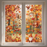 Moxled 10 BläTter Fensterbilder Herbst - 87 StüCk Herbstdeko Fensterdeko