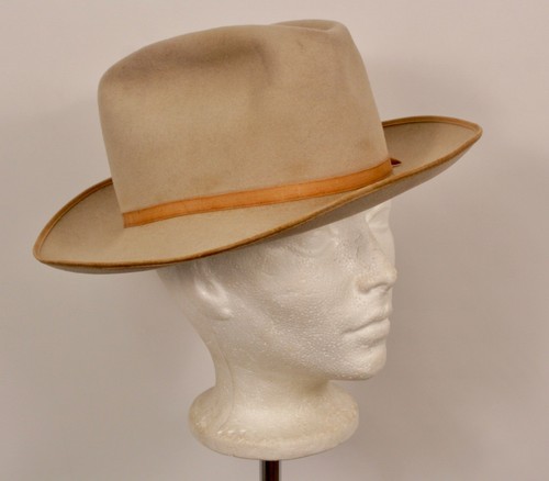 Sombrero vaquero Fedora estilo carretera abierta Stetson años 50 de colección para hombre años 50 - Imagen 6 de 9