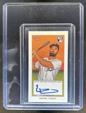 2023 Topps T206 Riley Greene Mini Rookie Auto Autograph RC Tigers